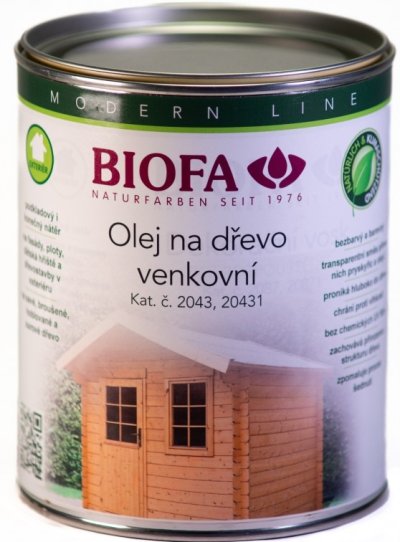 Bílá plechovka s olejem na dřevo
