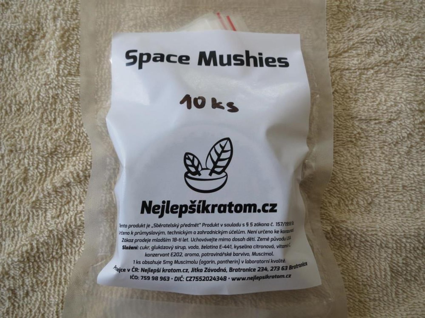 Space Mushies želé bonbony