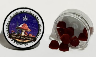 Space Mushies želé bonbony krabička