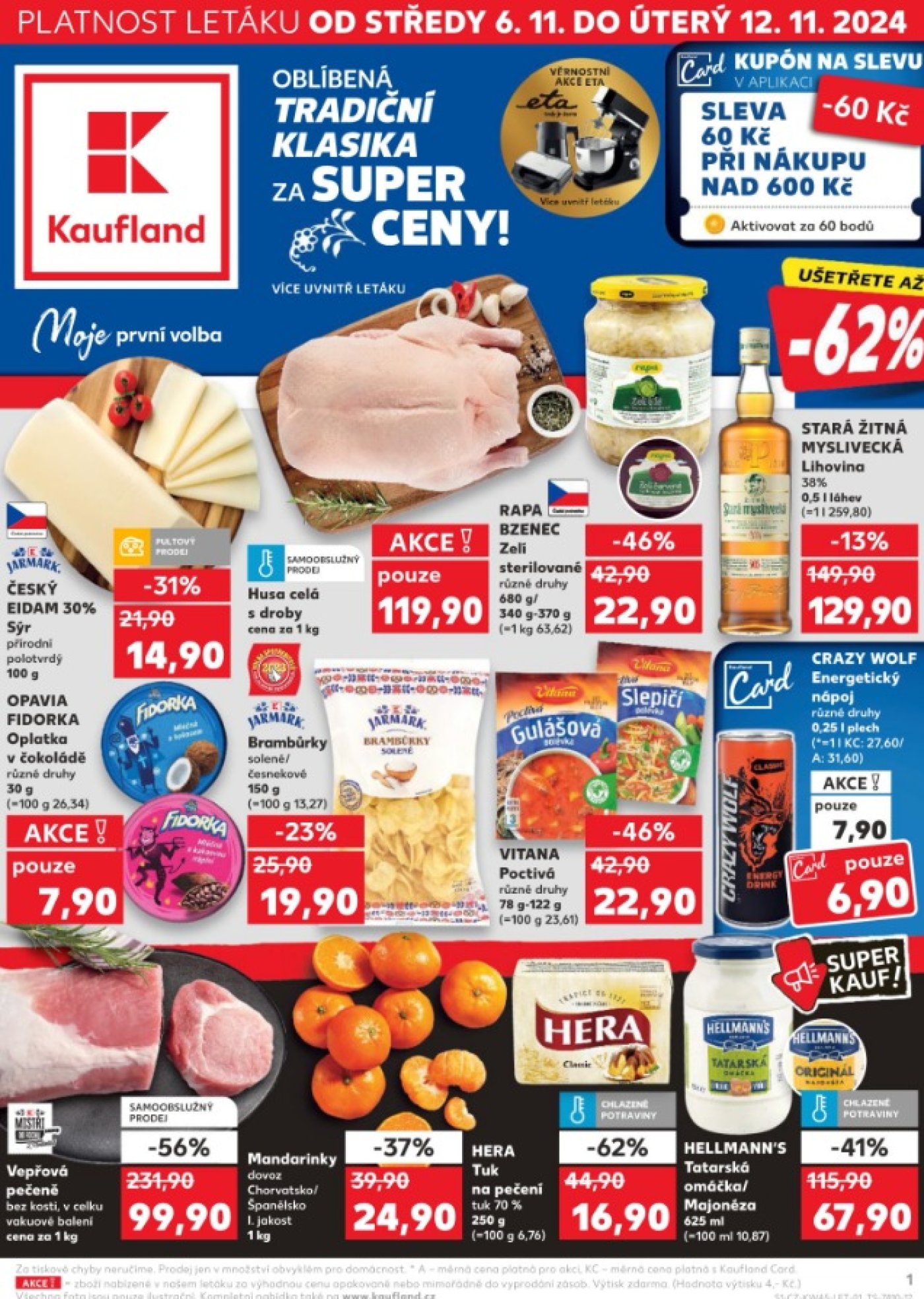 Akční leták Kaufland, platný od od 6. 11. do 12. 11.