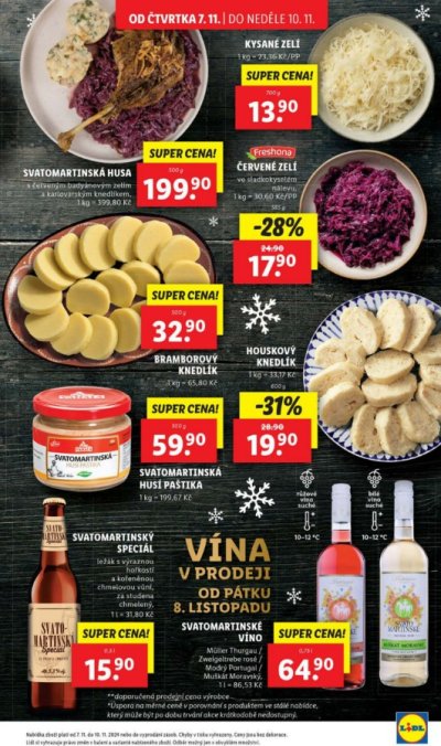 Akční leták Lidl, platný od od 7. 11. do 10. 11.