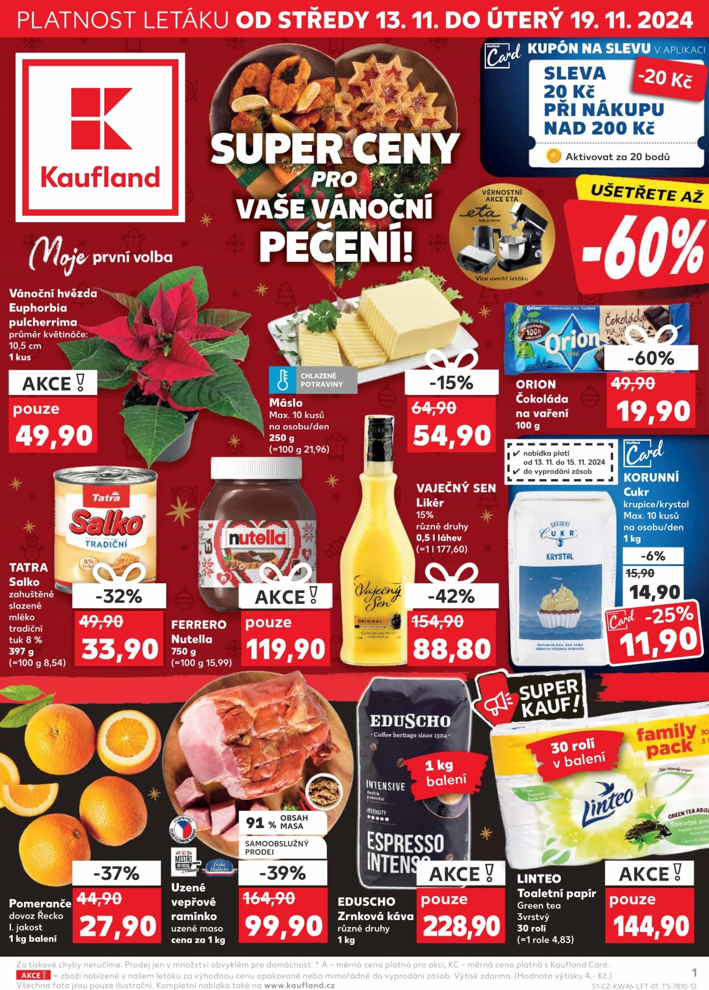 Akční leták týdne Kaufland, platný od 13. 11. do 19. 11.