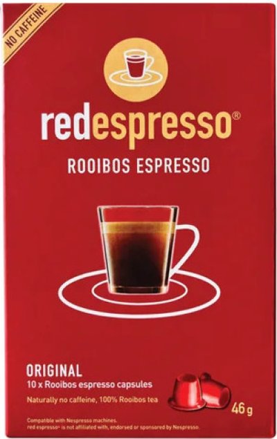 Červený sáček produktu Red Espresso Rooibos Espresso