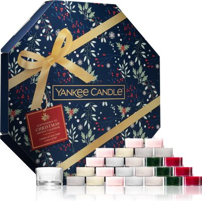 Adventní kalendář Yankee Candle, vyskládané čajové svíčky