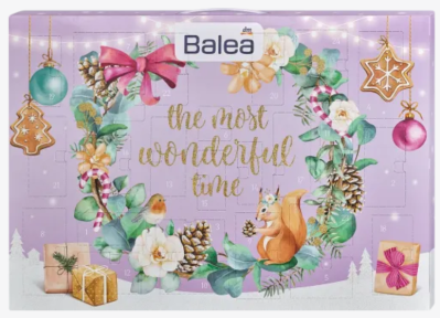 Adventní kalendář Balea s nápisem the most wonderful time
