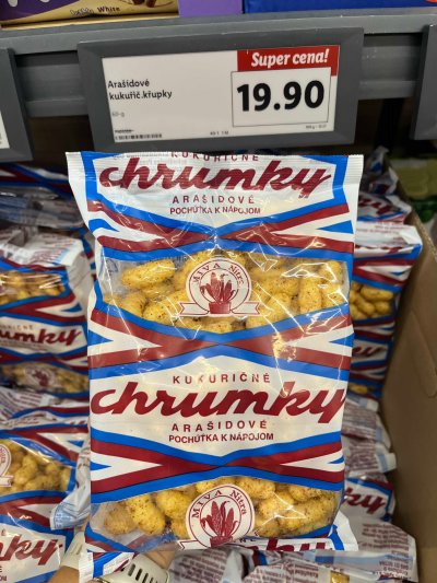 Arašídové chrumky v sáčku