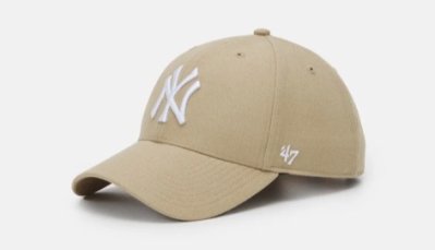 Béžová kšiltovka s logem New York Yankees