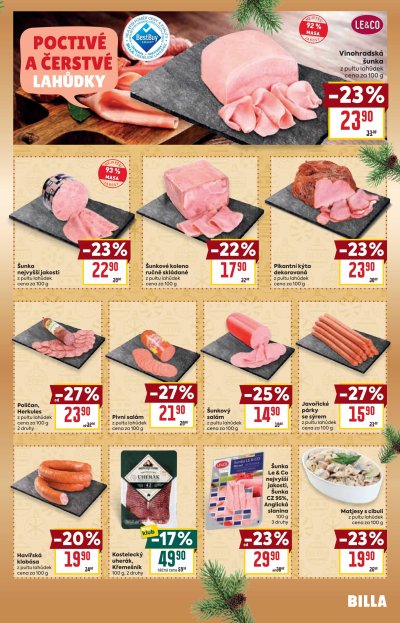 Akční leták BILLA, platný od 4. 12. do 10. 12.