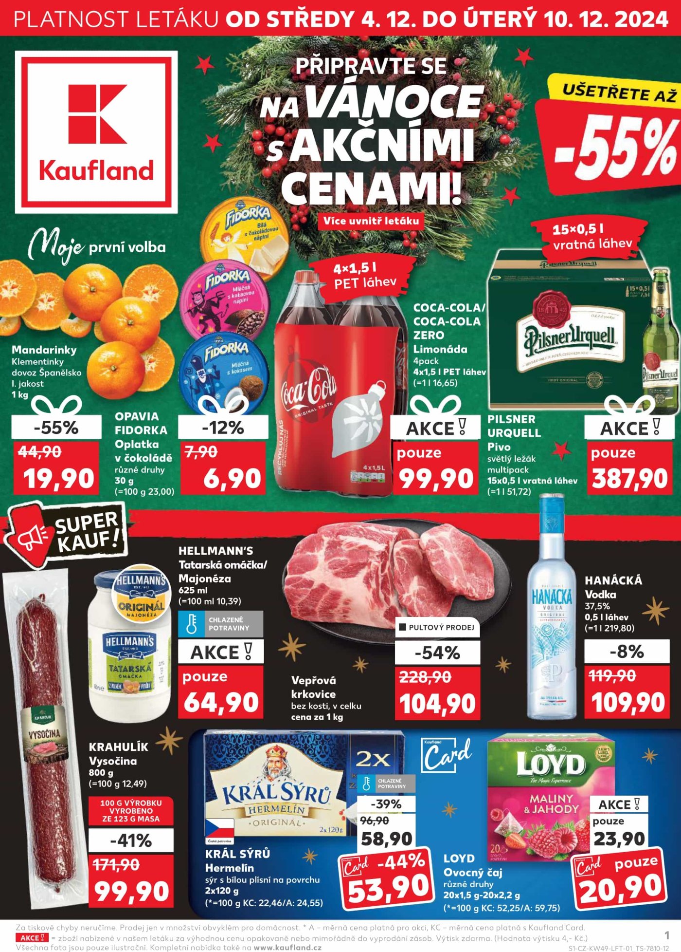 Akční leták Kaufland, platný od 4. 12. do 10. 12.