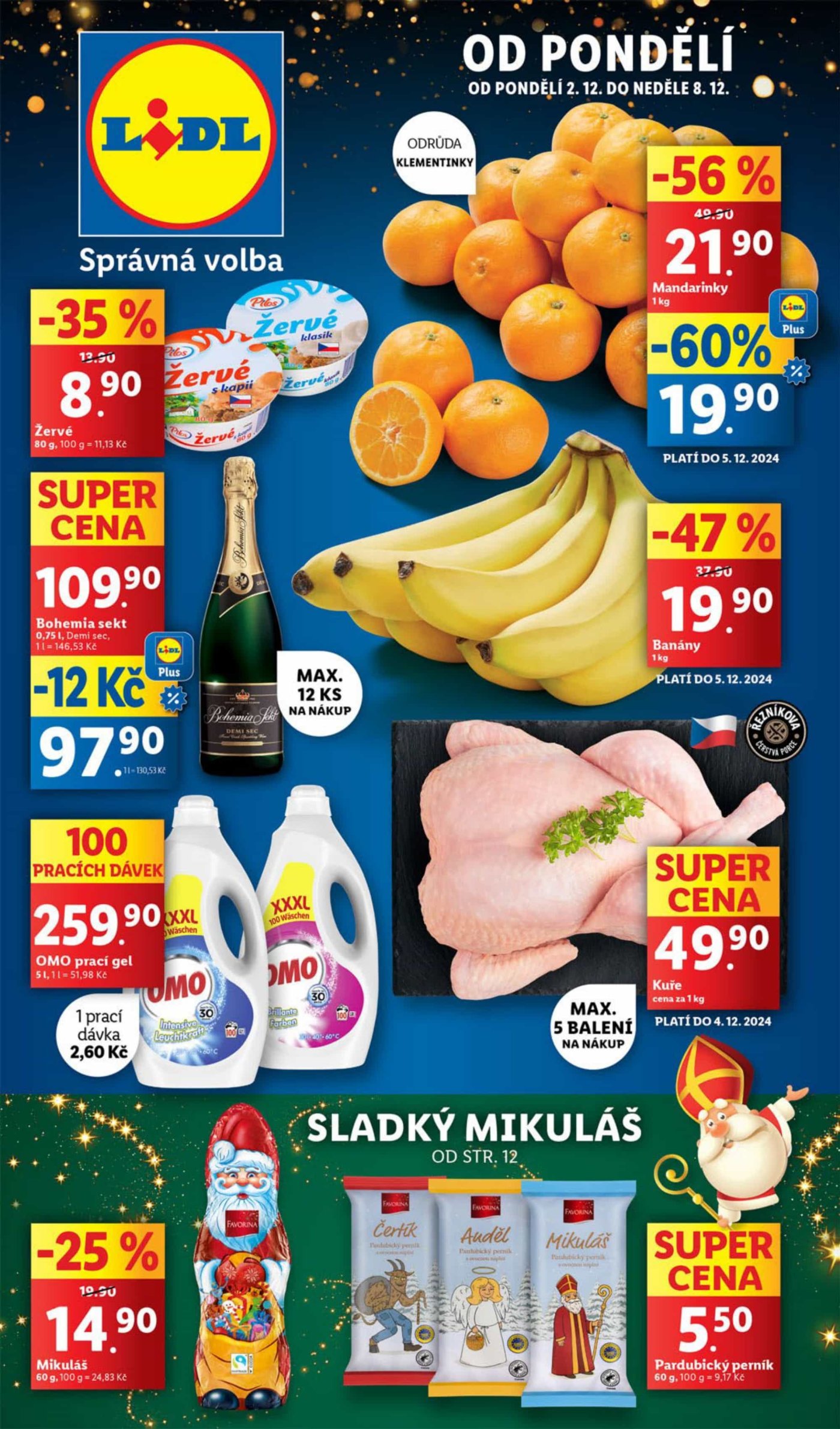 Akční leták Lidl, platný od 2. 12. do 8. 12.