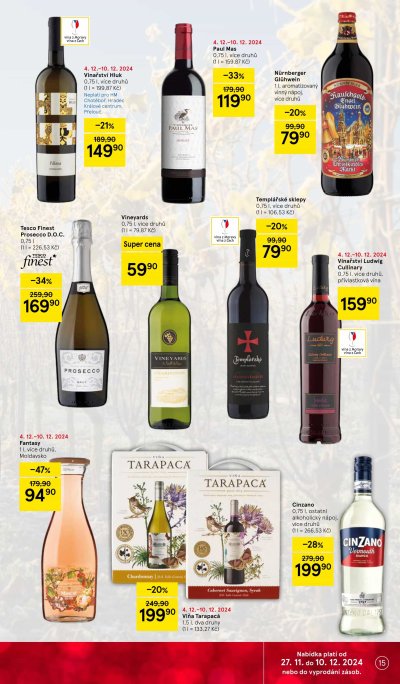 Akční leták Tesco, platný od 4. 12. do 10. 12.