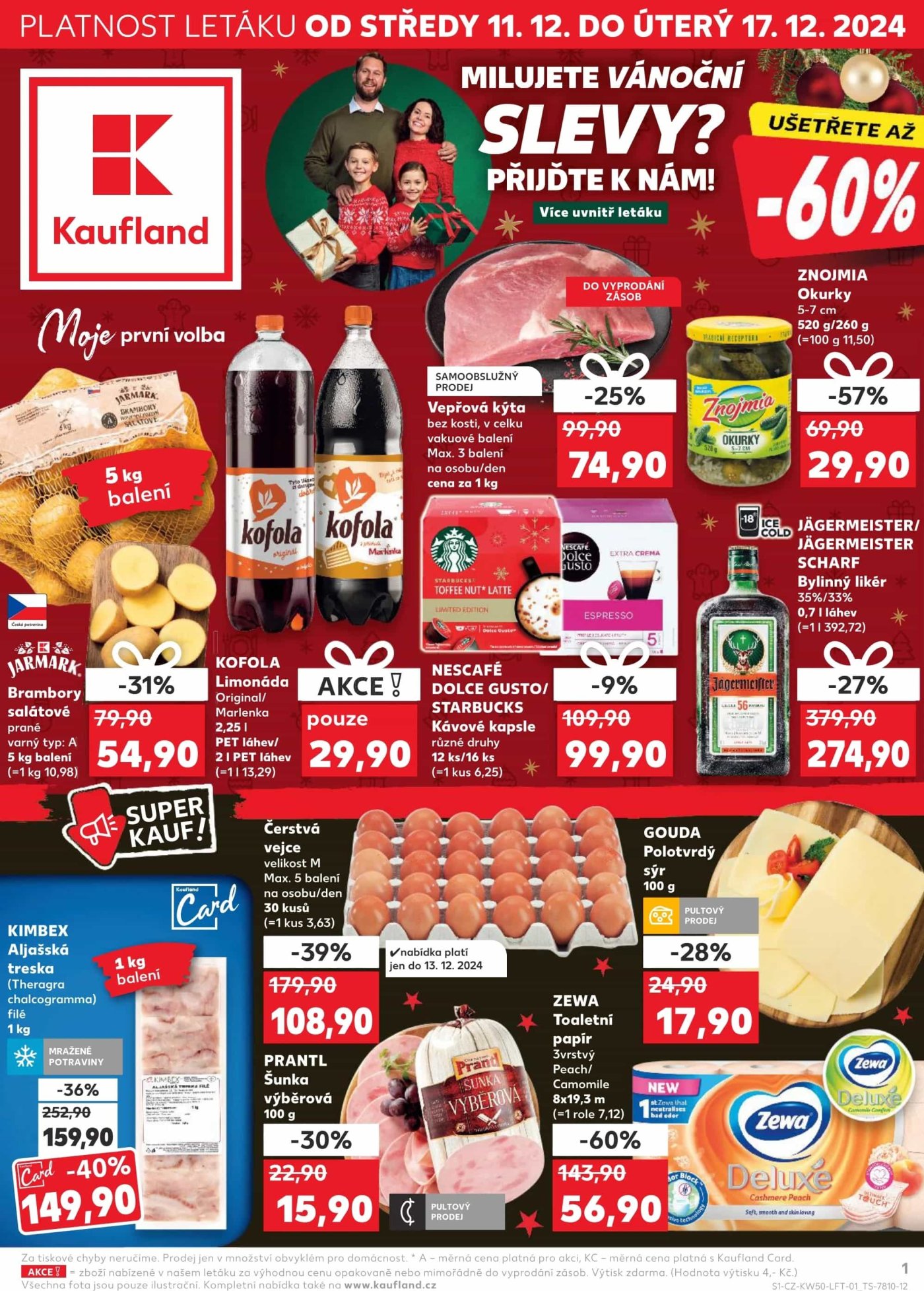 Akční leták týdne Kaufland, platný od 11. 12. do 17. 12.