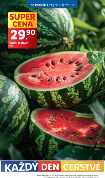 Akční leták týdne Lidl, platný od 9. 12. do 15. 12.