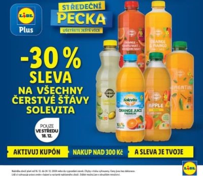 Akční leták týdne Lidl,  platný od 16. 12. do 24. 12.