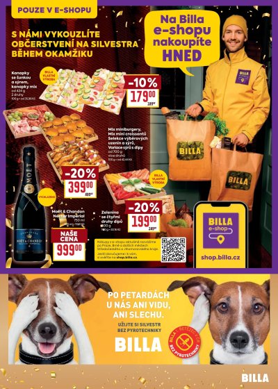 Speciality z akčního letáku týdne BILLA, platného od 27. 12. do 31. 12.