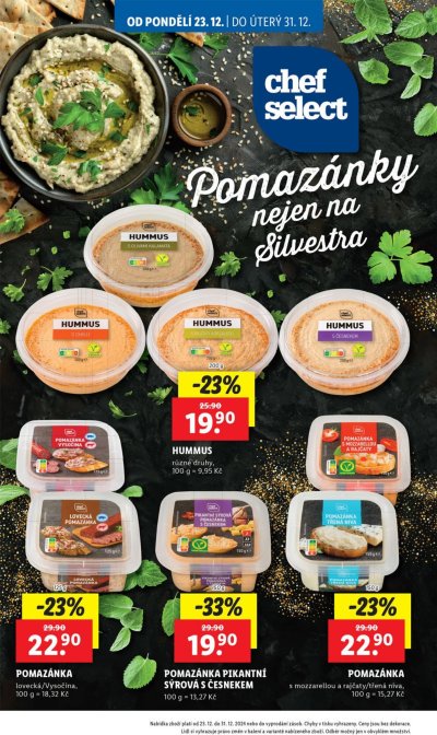 Speciality z akčního letáku týdne Lidl, platného od 23. 12. do 31. 12.