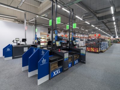 Fotografie první outletové prodejny Lidl ve Štěrboholích