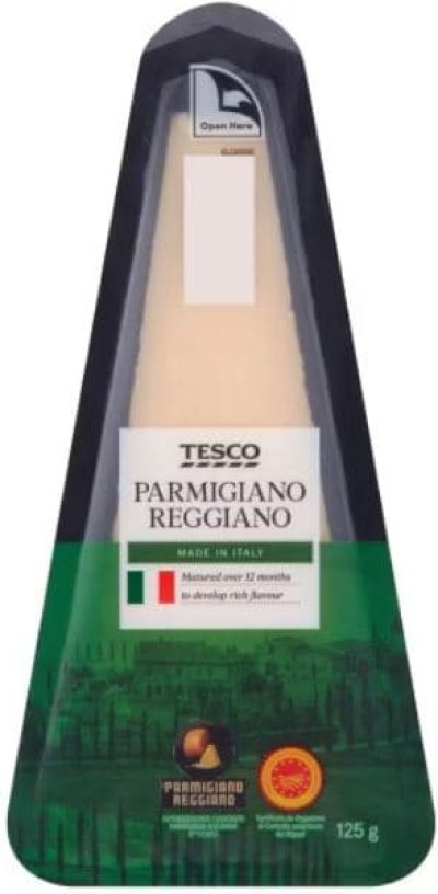 Parmigiano Reggiano v produktovém obalu