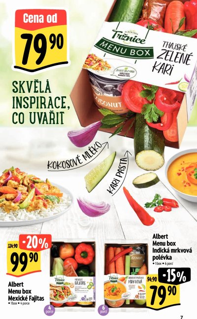 Speciality z akčního letáku týdne Albert od 8. 1.