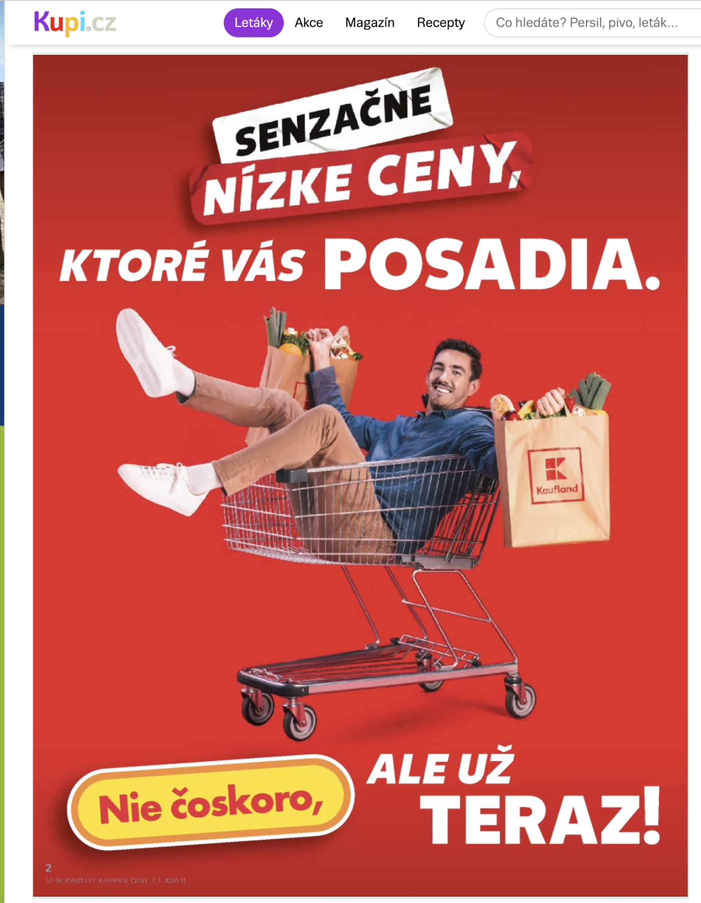 Výstřižek z reklamního letáku Kaufland Slovensko na Kupi.cz