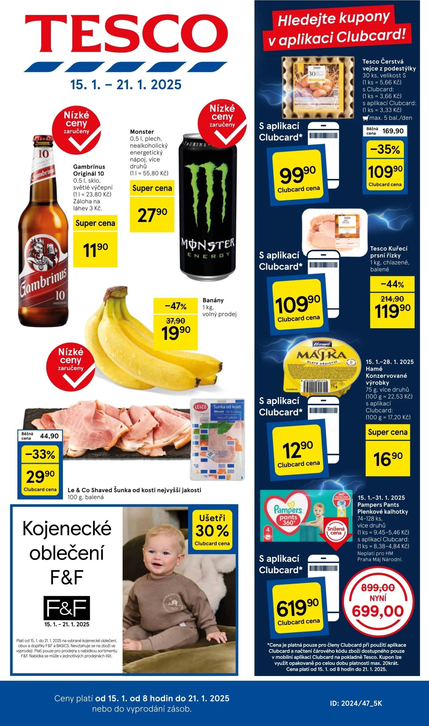 Akční leták týdne Tesco, platný od 15. 1. do 21. 1.