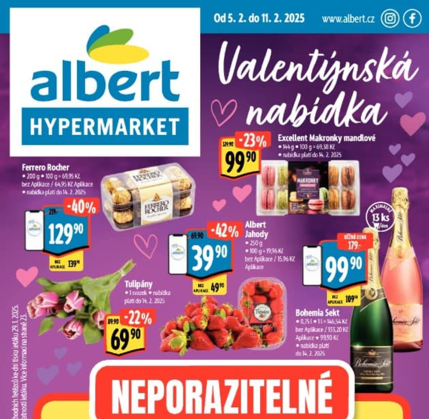 Akční bomby týdne Albert, platné od 5. 2.
