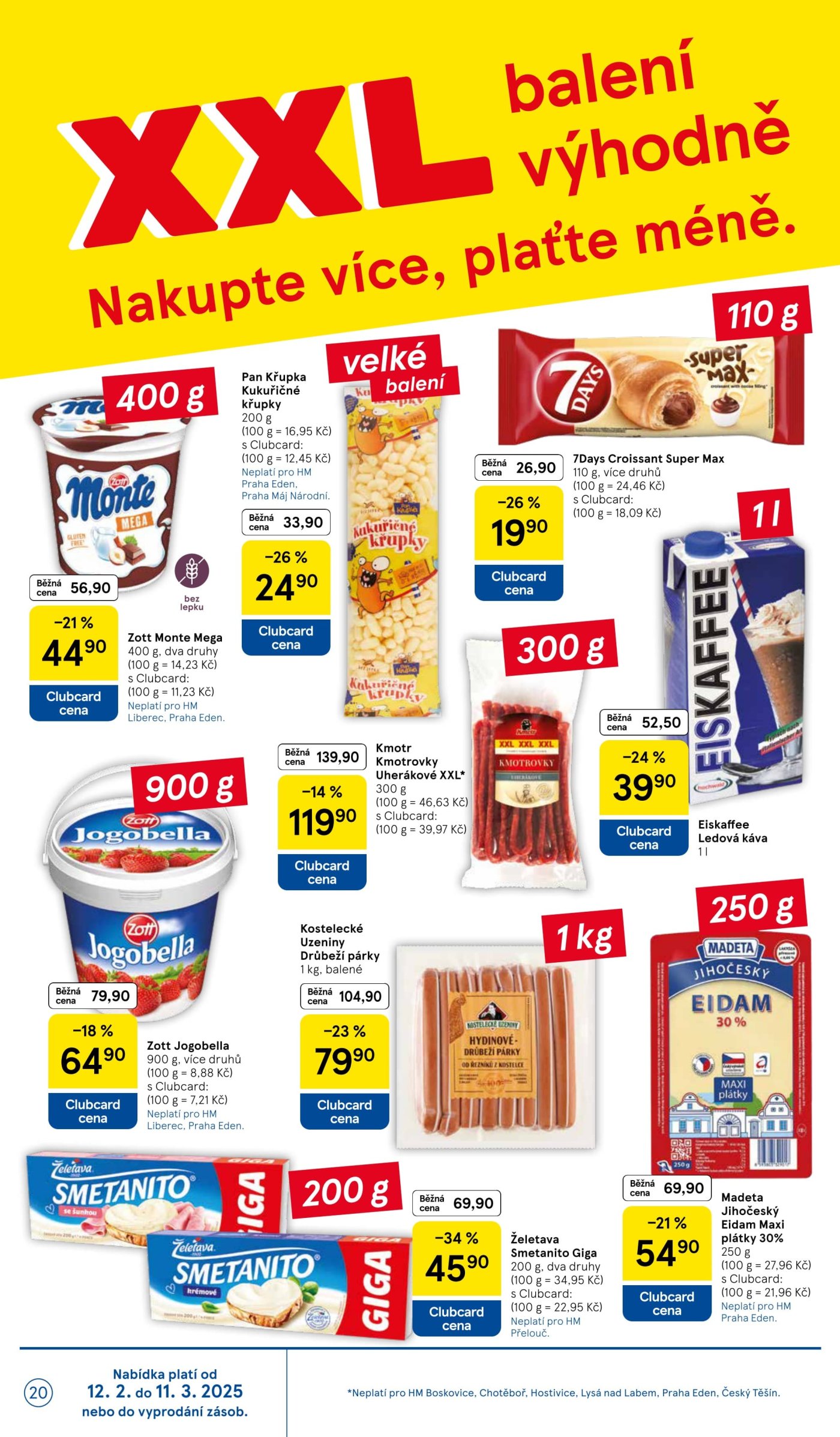 Akční leták týdne Tesco, platný od 12. 2. do 18. 2.