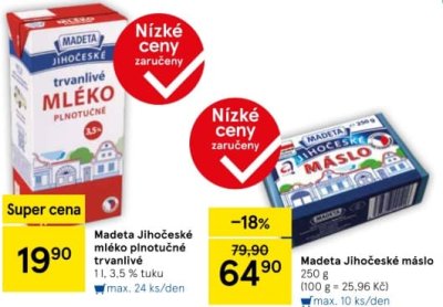 Akční leták týdne Tesco, platný od 12. 2. do 18. 2.