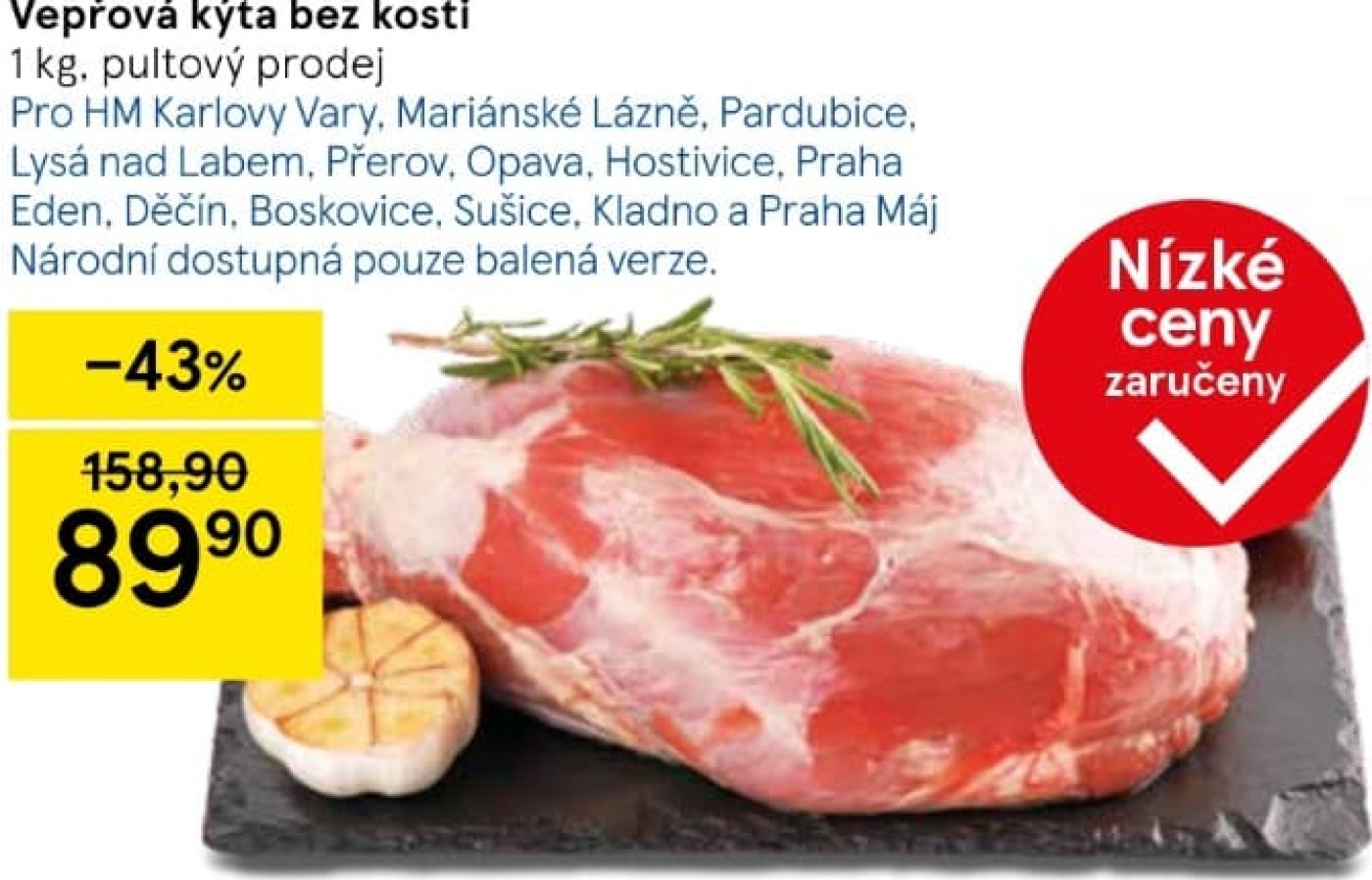 Akční leták týdne Tesco, platný od 19. 2. do 25. 2.