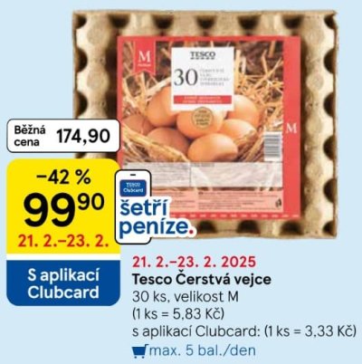 Akční leták týdne Tesco, platný od 19. 2. do 25. 2.