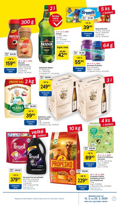Speciality z akčního letáku týdne Tesco, platného od 19. 2. do 25. 2.