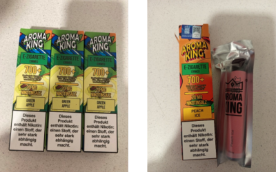 Elektronická cigareta v produktovém obalu