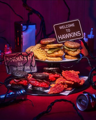 Hamburgery v restauraci Netflix Bites