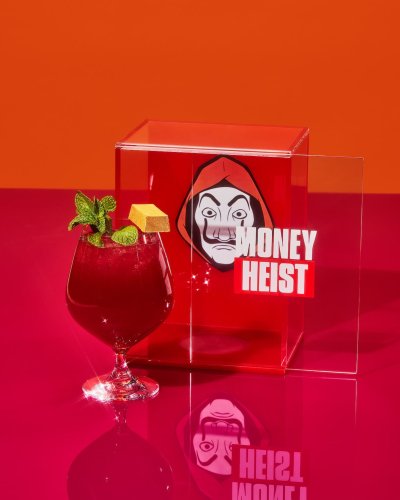 Koktejl v restauraci Netflix Bites