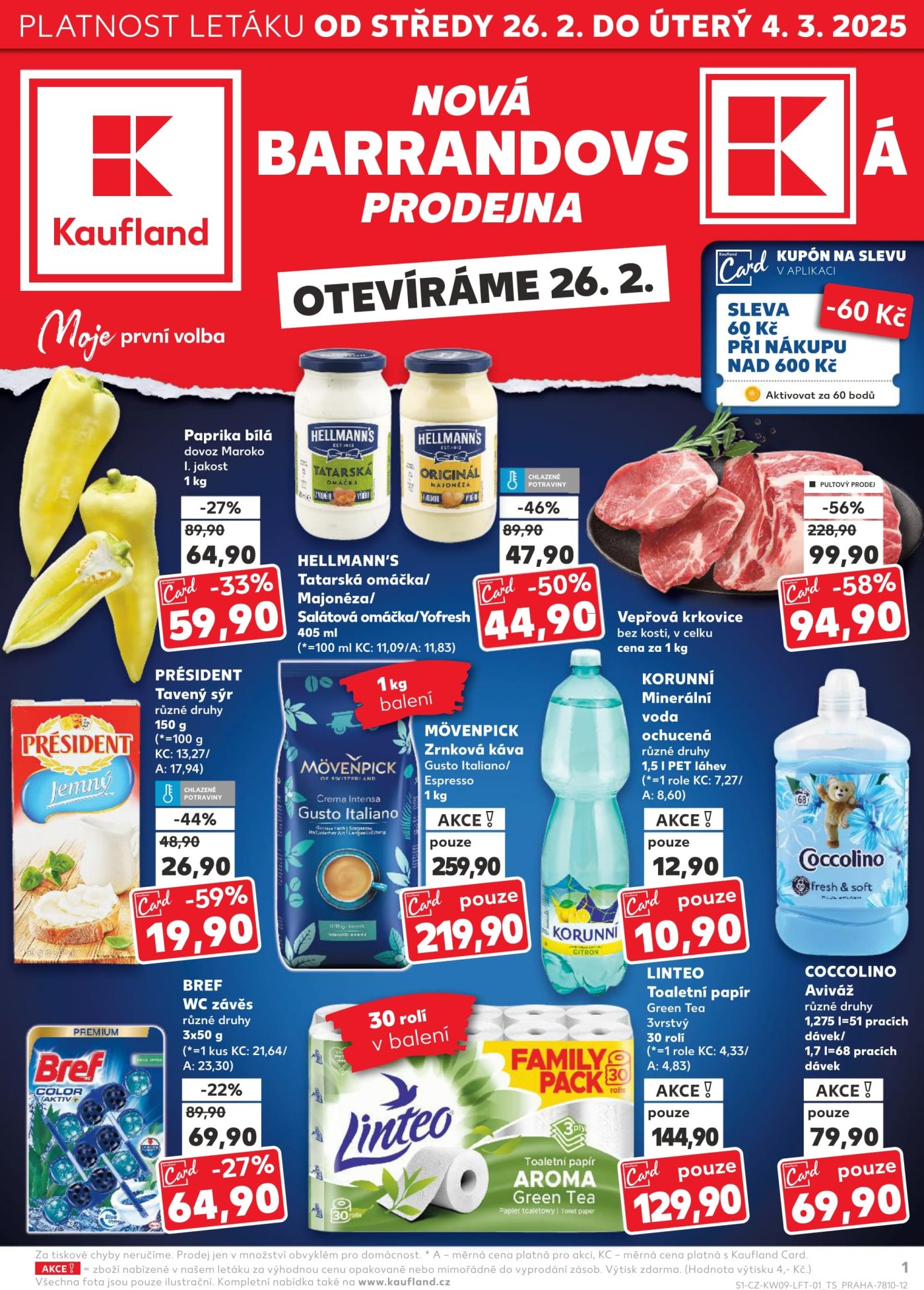Akční leták Kaufland platný od 26. 2. do 4. 3. 2025