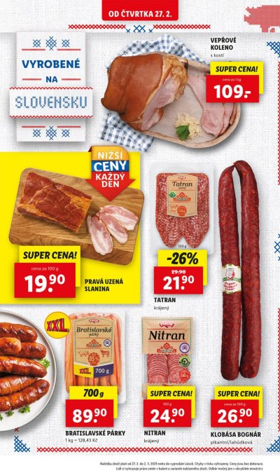Bomby z akčního letáku týdne Lidl od 27. 2.
