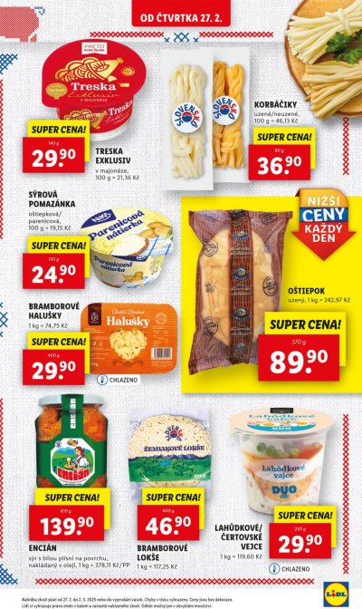 Bomby z akčního letáku týdne Lidl od 27. 2.