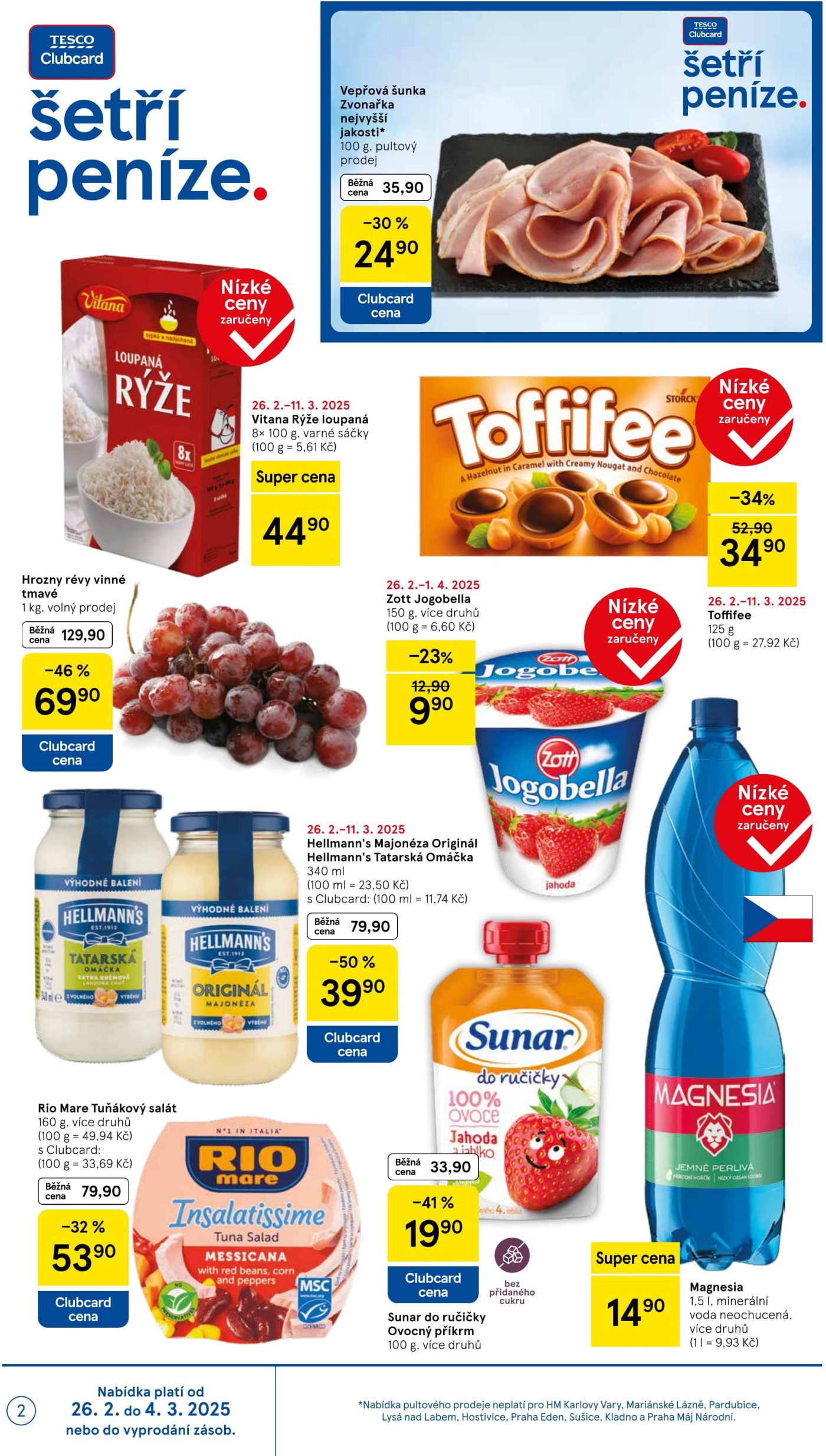 Bomby z akčního letáku týdne Tesco od 26. 2.