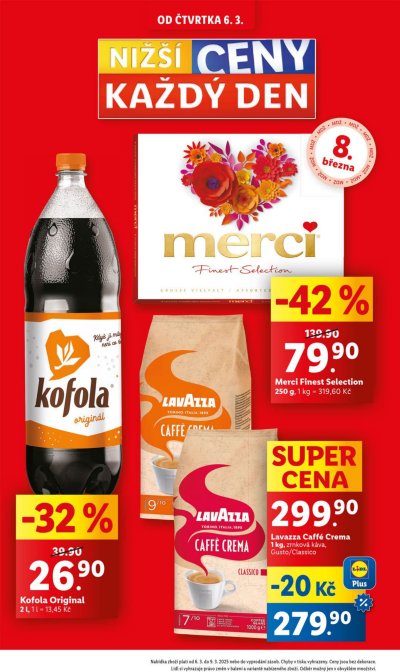 Akční leták Lidl platný od 6. 3. do 9. 3.