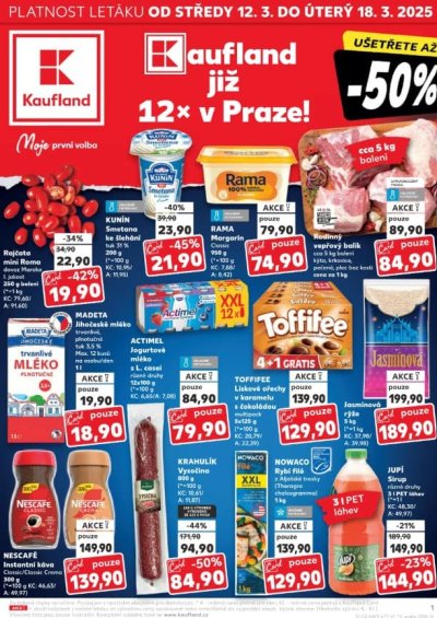 Akční leták týdne Kaufland od 12. 3.
