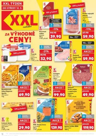 Speciality z akčního letáku Kaufland od 12. 3.