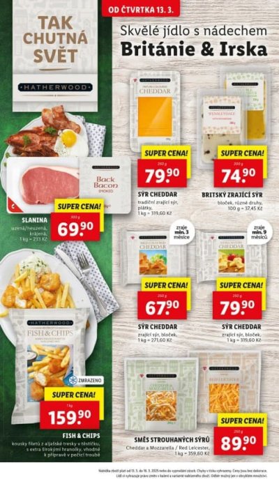 Speciality z akčního letáku Lidl od 13. 3.