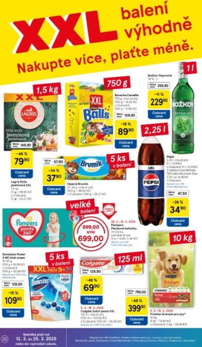Speciality z akčního letáku Tesco od 12. 3.