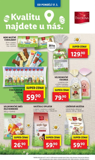 Speciality z akčního letáku Lidl od 20. 3.