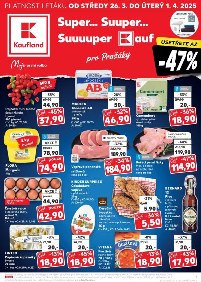 Akční leták týdne Kaufland od 26. 3. do 1. 4.