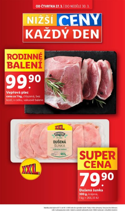 Akční leták týdne Lidl od 27. 3. do 30. 3.