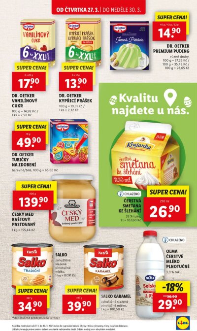 Akční leták týdne Lidl od 27. 3. do 30. 3.