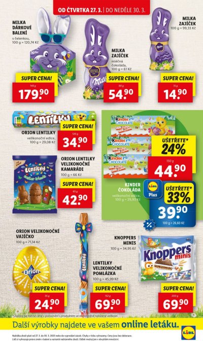 Speciality z akčního letáku týdne Lidl od 27. 3.