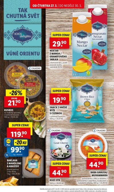 Speciality z akčního letáku týdne Lidl od 27. 3.