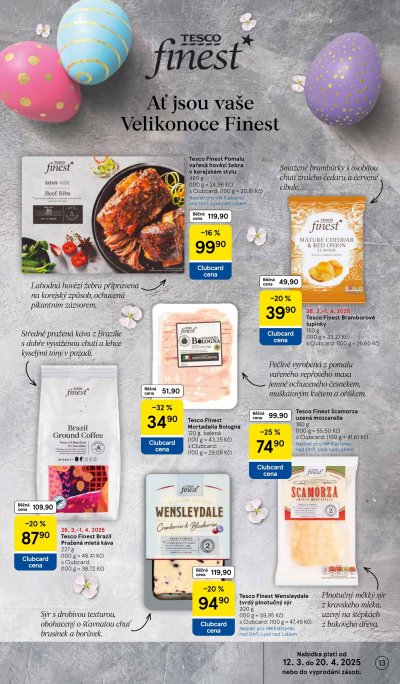 Speciality z akčního letáku týdne Tesco od 26. 3.